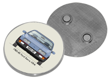 Ford Sierra XR4i 1983-85 Round Fridge Magnet